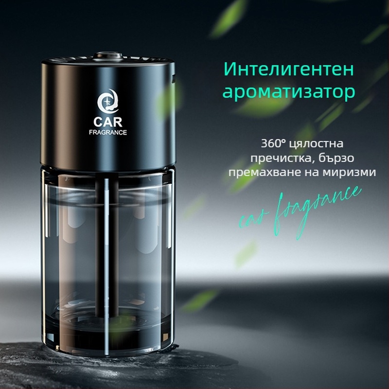 Автомобилен арома дифузьор и пречиствач на въздуха, стъкло + метал, модел Jdzx-interstellar plug-in, тегло 0,5 кг