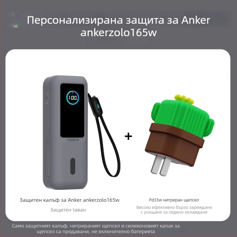 Силиконов предпазен кейс за Anker 165W пауър банк, марка Yinfish, съвместим с Anker