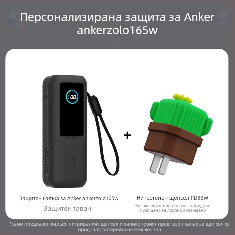 Силиконов предпазен кейс за Anker 165W пауър банк, марка Yinfish, съвместим с Anker