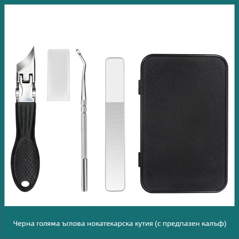 Преносим клипър за нокти от неръждаема стомана с наклонено и заострено устие