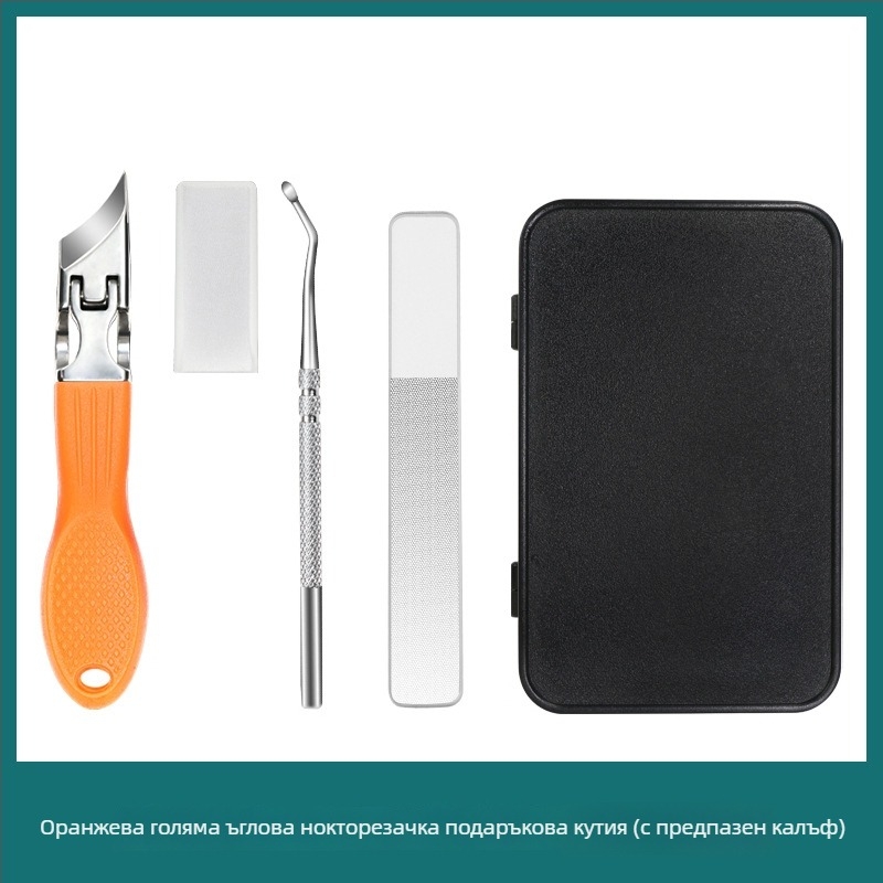 Преносим клипър за нокти от неръждаема стомана с наклонено и заострено устие