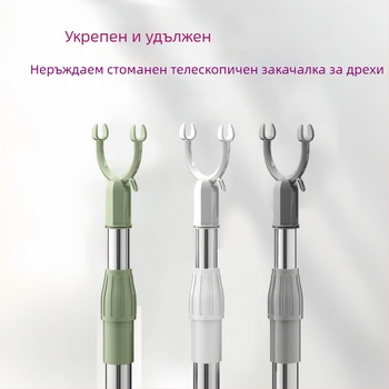 Телескопичен сушилник за дрехи от неръждаема стомана, за балкон и баня, модерен минималистичен стил