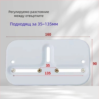 Сушилник за дрехи с двойна щанга, ръчен механизъм за повдигане, алуминиева сплав, вътрешен повдигач