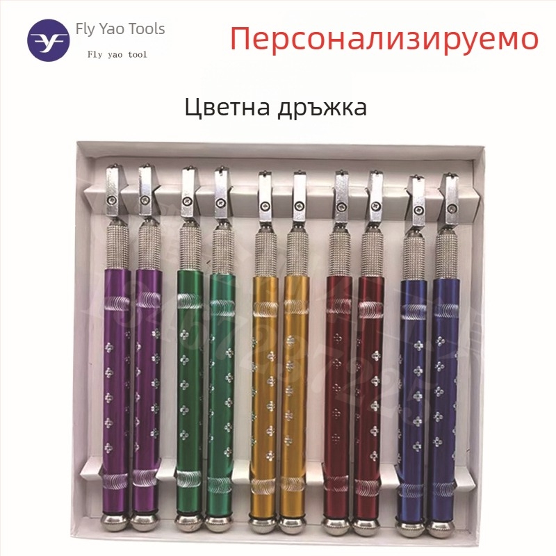 Маслена ролкова стъкларска резачка с карбидно острие за рязане на стъклени плочки — ръчна, Flying