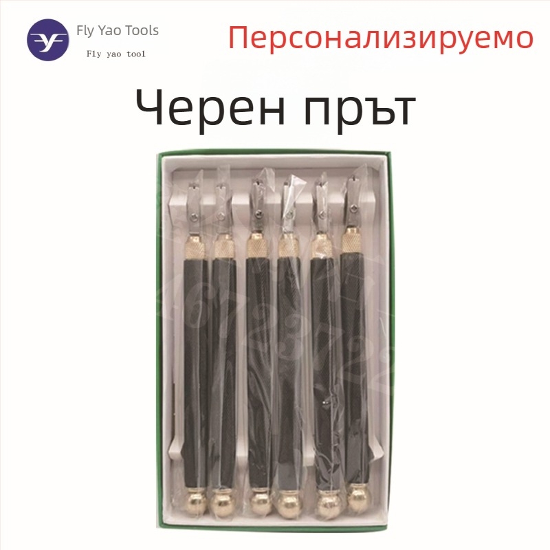 Маслена ролкова стъкларска резачка с карбидно острие за рязане на стъклени плочки — ръчна, Flying