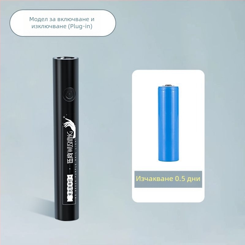 Ръчна лампа за маникюр с презареждаема мощност, интелигентен цифров дисплей, високoeфективни LED диоди, 10-секундно бързо сушене, компактна лампа за полимеризация