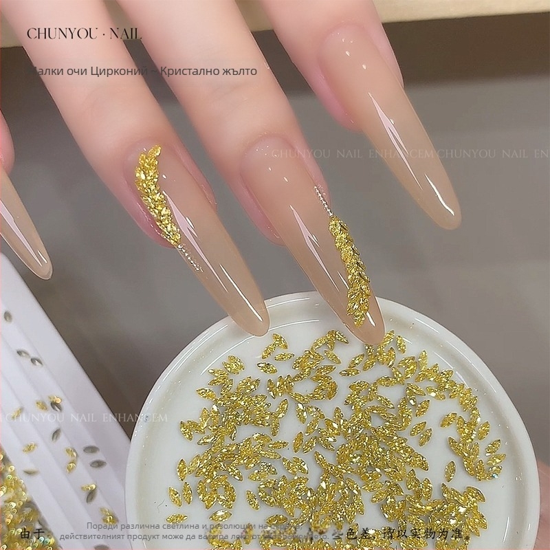 Декорации за нокти с циркон: Марquise форма, водна капка модел, мини разноцветни циркон кристали