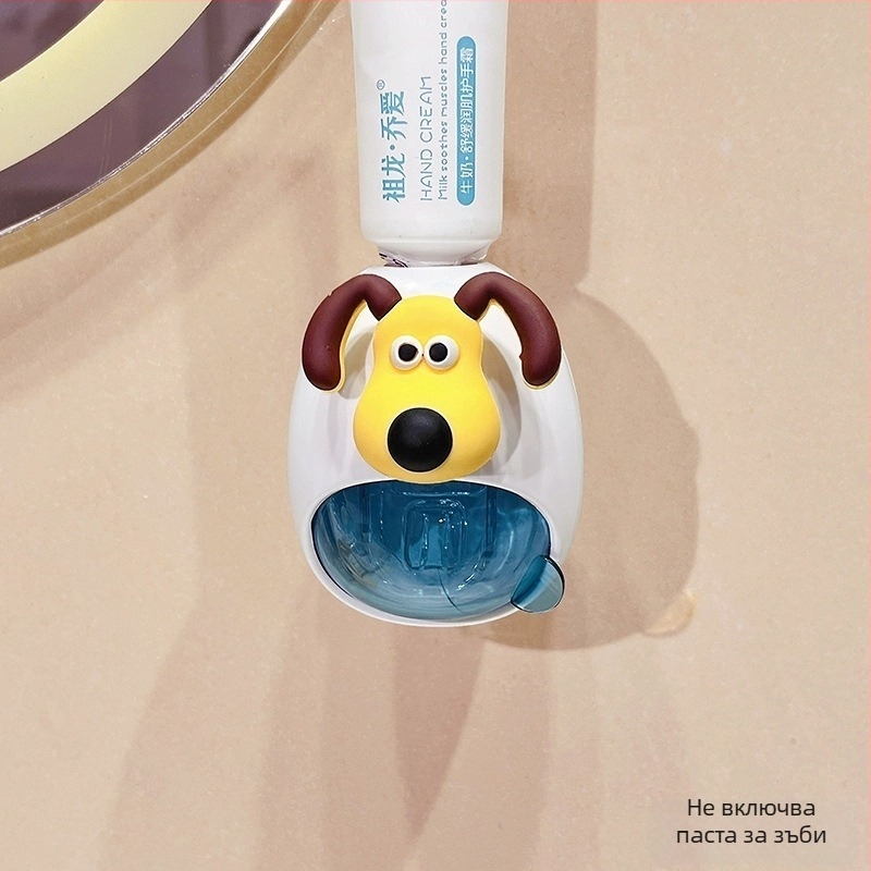 Автоматичен изстисквач за паста за зъби – стенен монтаж, без пробив, симпатичен дизайн с русалка за деца (Марка: Default items; Внос: Не)