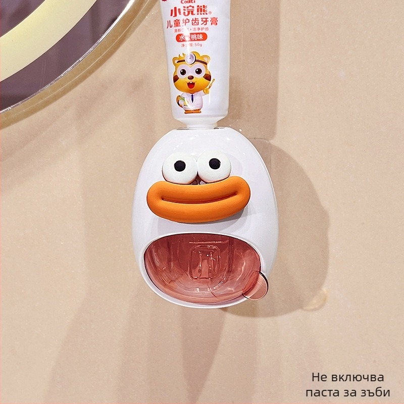 Автоматичен изстисквач за паста за зъби – стенен монтаж, без пробив, симпатичен дизайн с русалка за деца (Марка: Default items; Внос: Не)