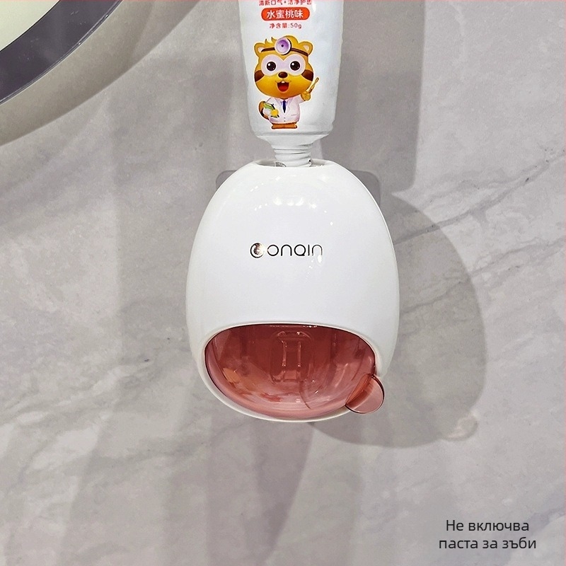 Автоматичен изстисквач за паста за зъби – стенен монтаж, без пробив, симпатичен дизайн с русалка за деца (Марка: Default items; Внос: Не)