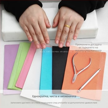 Маникюрна подложка за маса, еднократна, пластмасова, базово опакована, 1 бр., обща употреба