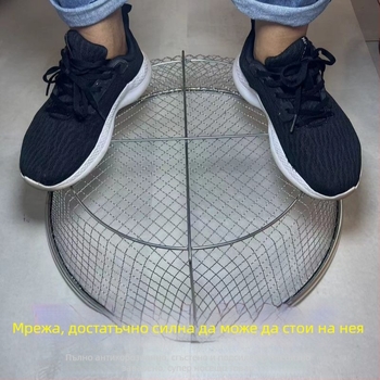 Брашно сито, удебелено подсилено кръгло железно сито, домашна употреба