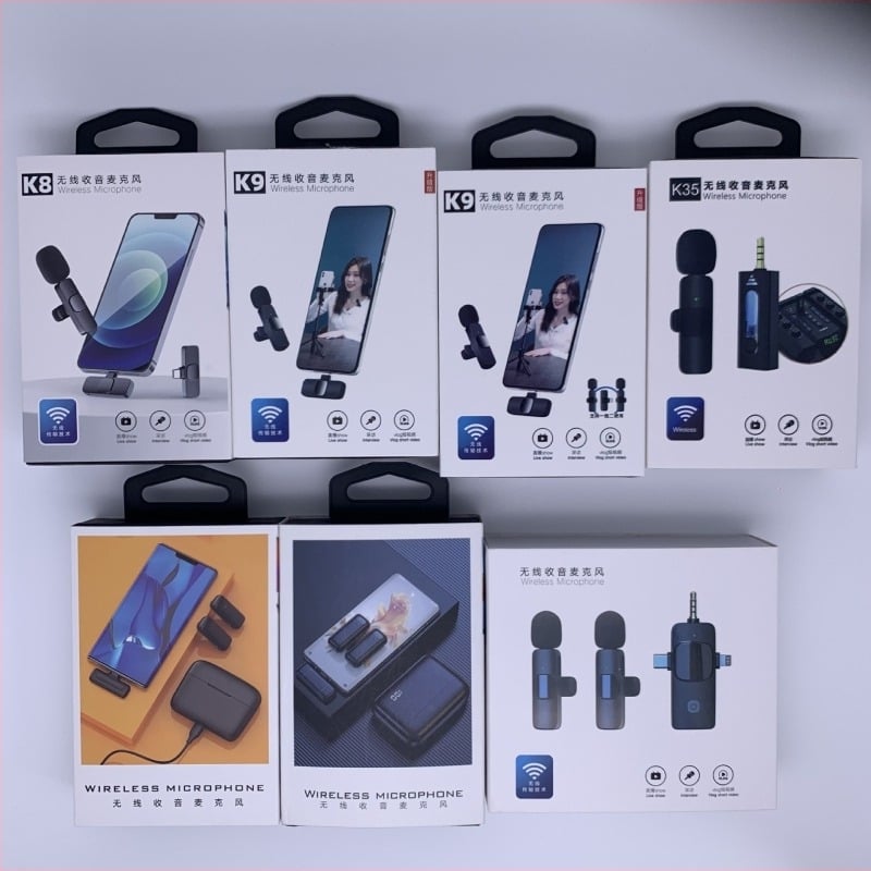 K9 лавалер микрофон, жичен за професионално записване и живо излъчване, SNR ≥ 70 dB, вградена батерия, 5V/5W, време на работа 1-3 ч