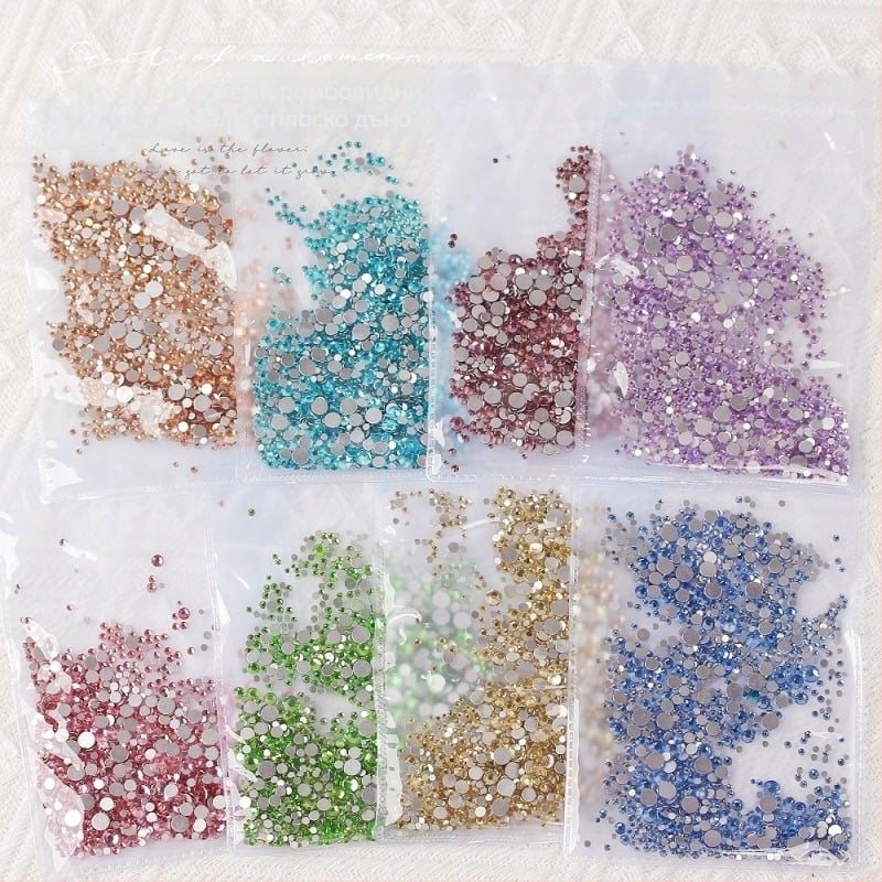 Бижута за нокти - оксид на алуминия, основна опаковка, произход Гуандун, за общо ползване