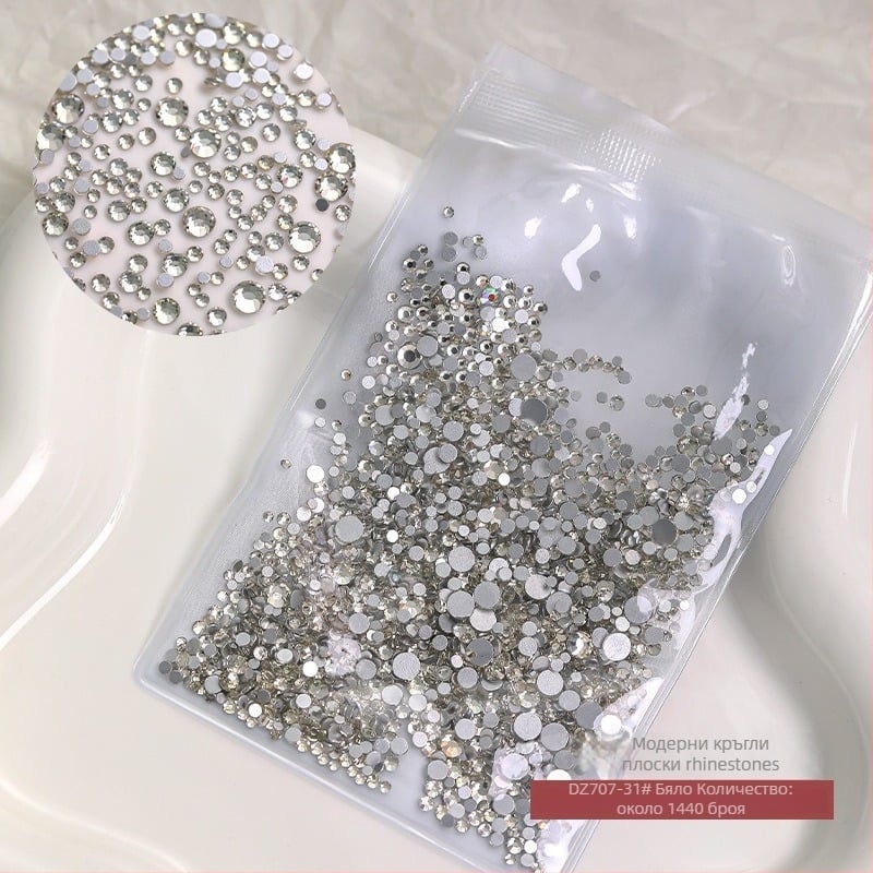 Бижута за нокти - оксид на алуминия, основна опаковка, произход Гуандун, за общо ползване