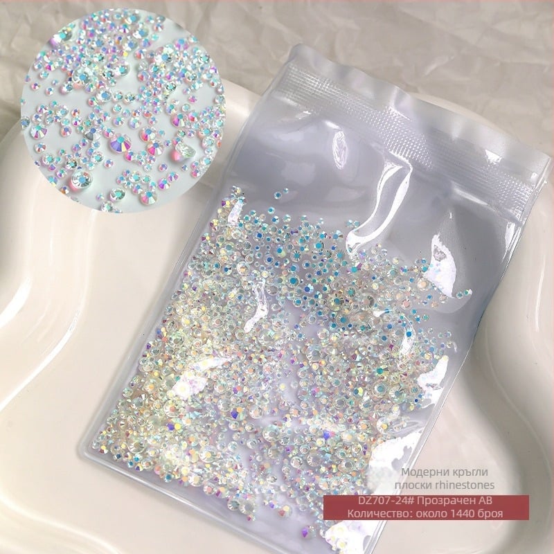 Бижута за нокти - оксид на алуминия, основна опаковка, произход Гуандун, за общо ползване