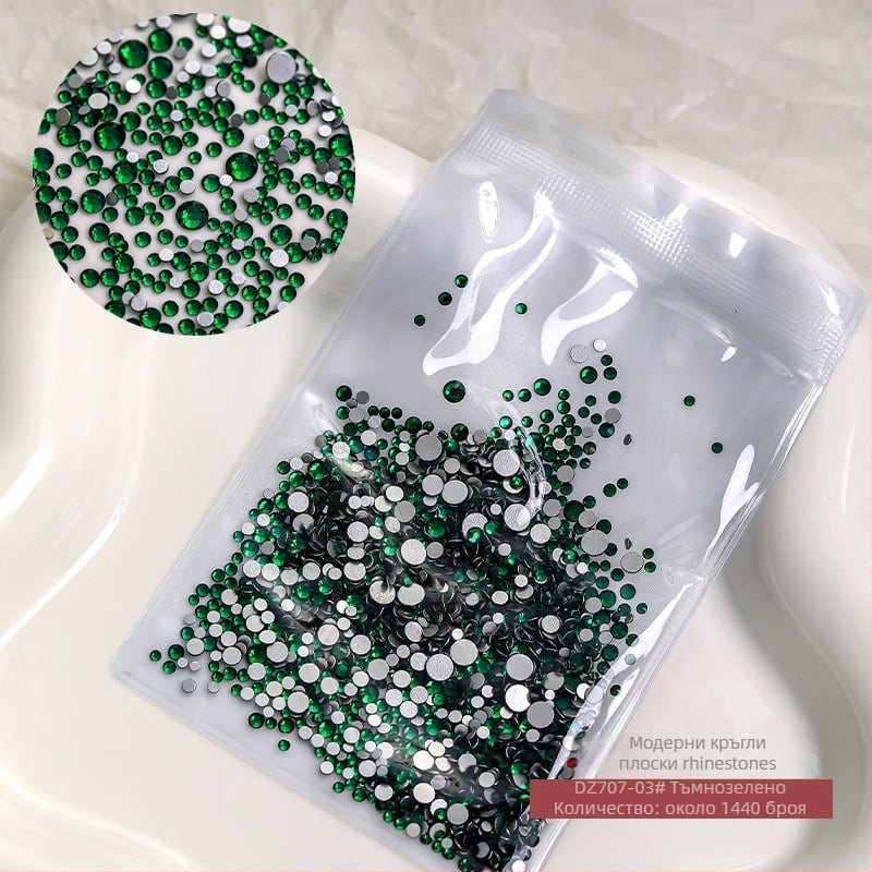 Бижута за нокти - оксид на алуминия, основна опаковка, произход Гуандун, за общо ползване