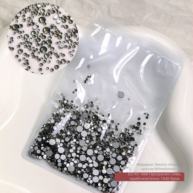 Бижута за нокти - оксид на алуминия, основна опаковка, произход Гуандун, за общо ползване