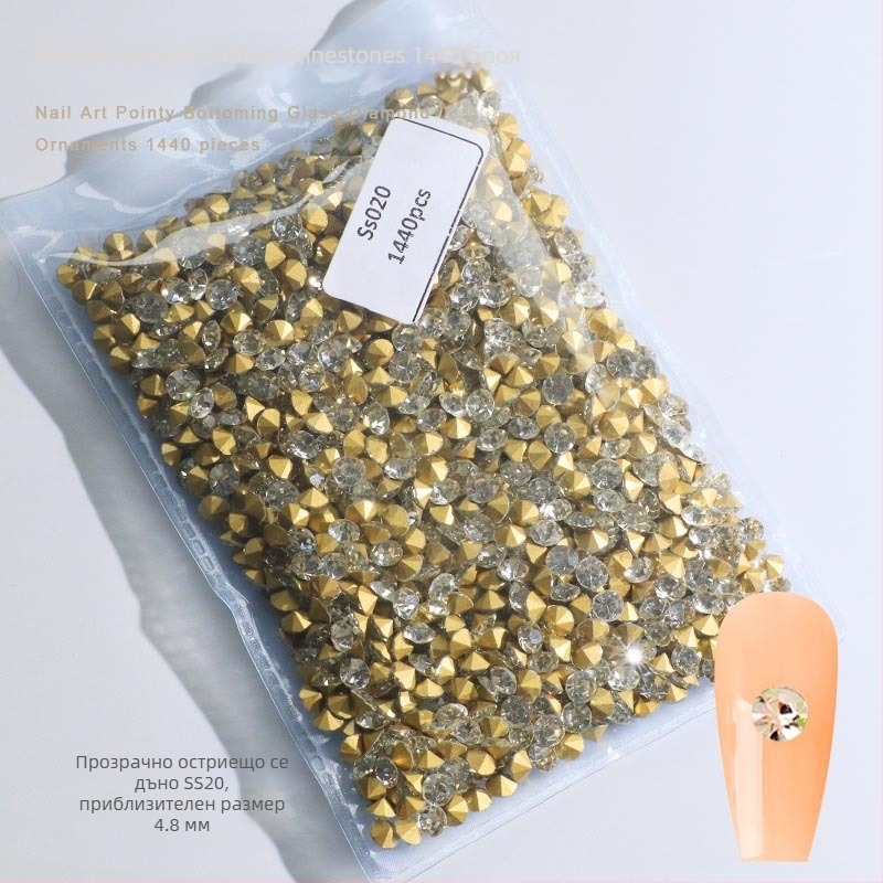 Кристали за маникюр – Servant A, серия Princess, стъклени и кристални камъни, мотиви водни капки и звезди, стил лек лукс