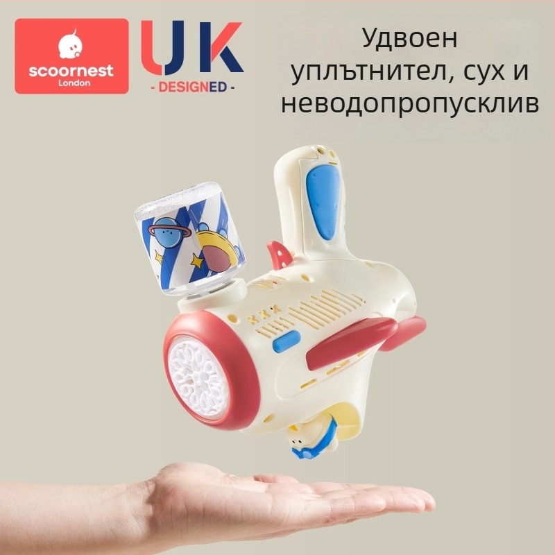 Пистолет за балончета за деца – напълно автоматичен, нетоксичен, от KESCOORL; включва разтвор за балончета и концентрати; батериен и презареждаща версия