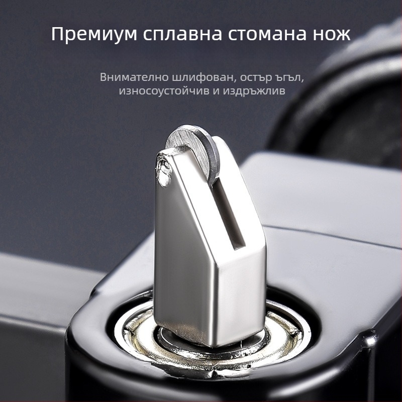 Многофункционален нож за стъкло за изрязване на кръгове с масло-пълнена ролка, индустриален клас, удебелен дизайн