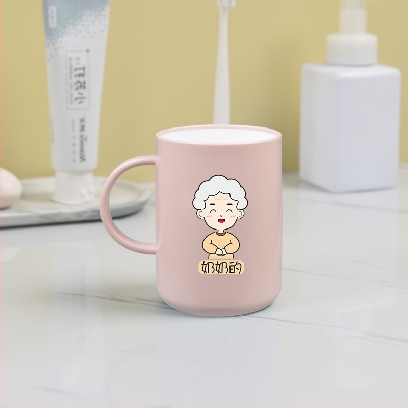 Сет чаши за зъби и уста за родител и дете, семейна комплектация за 3–5 души, пластмасов