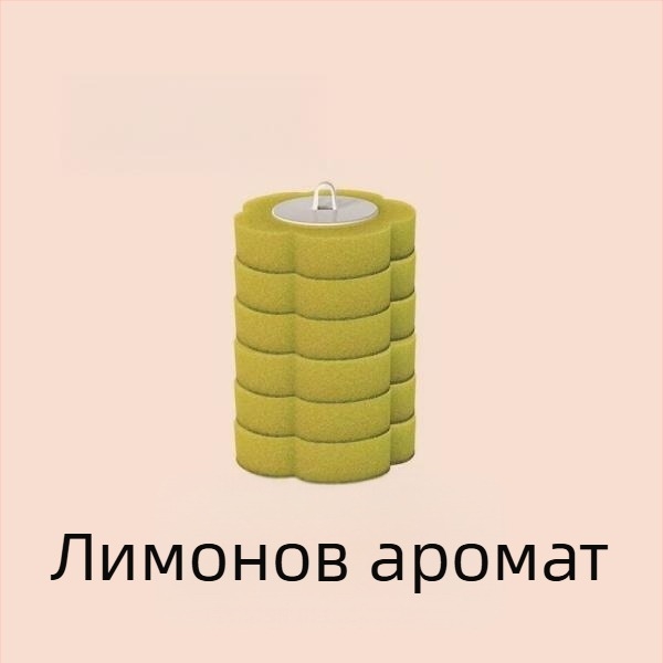 Еднократен комплект за четка за тоалетна, стенен монтаж, миещ се, антибактериални глави (24/48/72) и аромати: лимон, лавандула, океан