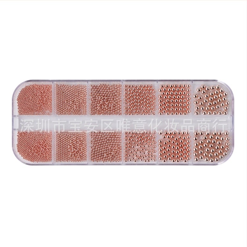 Monja комплект метални мъниста за маникюр, опакован в дълга лента, модел Candy, 67 g