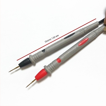 Мултиметър тестова писалка с тънък връх, 1000V 10A, златно покритие на медна игла, PVC кабел — Zhentai Zhizao, модел 10A Large Pen