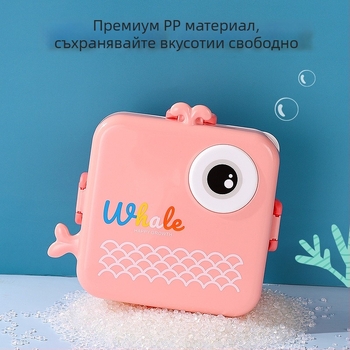 Кутия за обяд от 304 неръждаема стомана, термоизолирана с отделения и отделение за сос, преносима и лесна за почистване