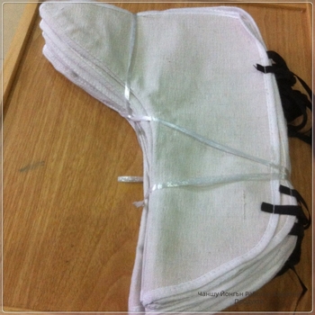 Многократен канвасен предпазник за крак за заваряване, висок връх, защита от искри и пръски