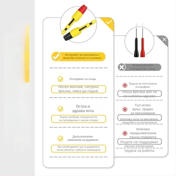 Musen Hall автомобилен пробивен зонд за изолирани проводници, пин за тест на мултиметър, ремонтно средство