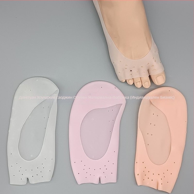 Чорапи за лодка с отворен пръст и силикон SEBS – дишащи, разделител за пръсти, против износване, неплъзгащи се, овлажняващи кожата