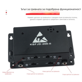 Електростатичен пръстен аларма - Марка KBFJD, Модел 209-1, Включен заземителен проводник, ESD онлайн детектор, Сертификация ZKT-2209207037C
