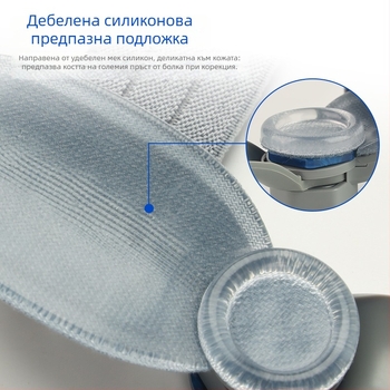 Унисекс ортопедичен разделител за голям пръст със регулируемо дневно-нощно копче, модел 002, TPR материал