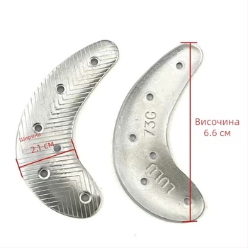 Железни плочи за предно стъпало и пета за кожени обувки – сплав, антиизносоустойчиви и противохлъзгващи, ремонтни материали за обувки