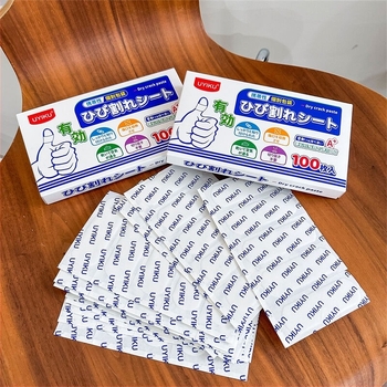 Пластири за напукана кожа на ръцете и краката, дишащи, вискозни платнени, UYIKU, еднократни изделия, срок на годност 2 години, дебелина 3 мм