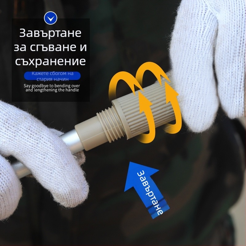 Мултифункционален инструмент с дълга дръжка за обувки и щипка за боклук (материал: метал + пластмаса; тегло: 0,14 кг; форма: щипка за боклук; без възможност за персонализация)