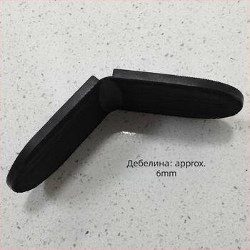 Гумена пета подложка и защитна лента за подметка — износоустойчива, нехлъзгаща се, безшумна