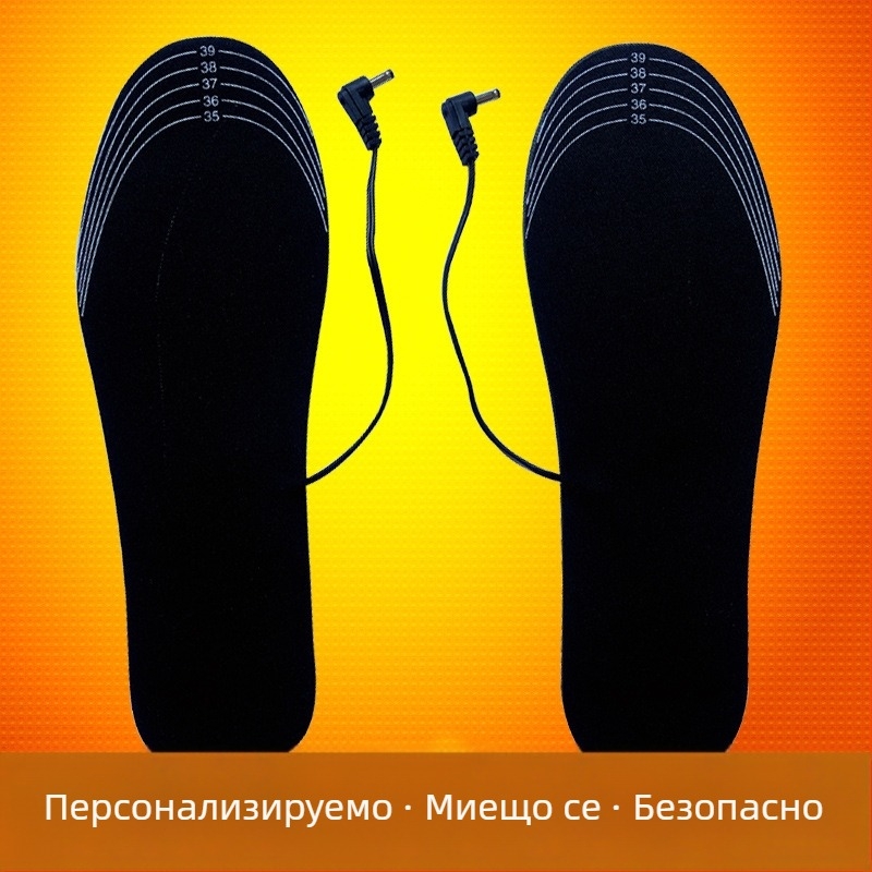Jiabei USB загряваща стелка за обувки – EVA полиестер горен материал, USB захранване, унисекс, чехли/домашни обувки