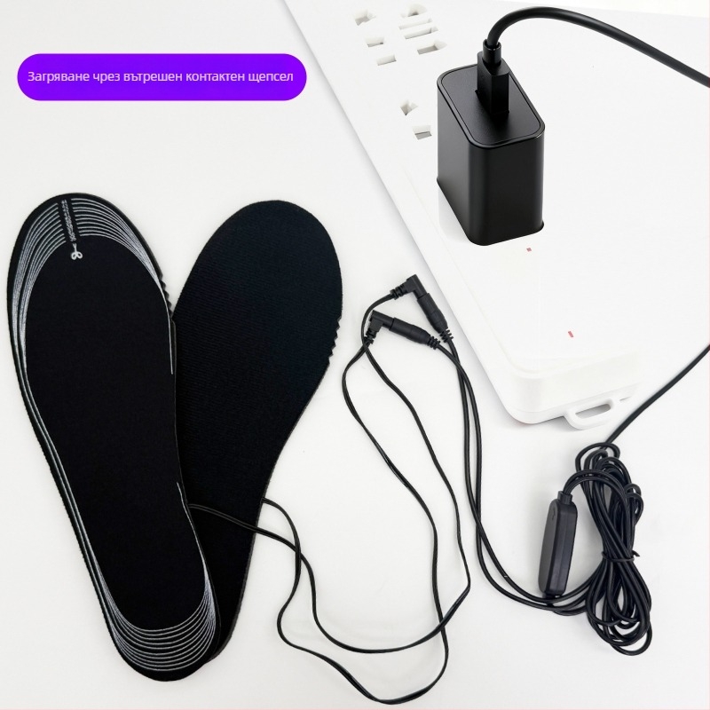 USB загряващи стелки за обувки – EVA, цяла стелка, унисекс за възрастни, модел NH-, регулируема температура