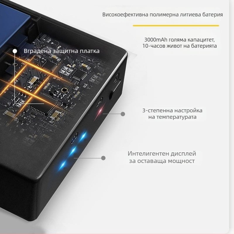USB‑зареждаща нагревателна стелка за домашни обувки, унисекс, мрежеста повърхност, EVA подметка