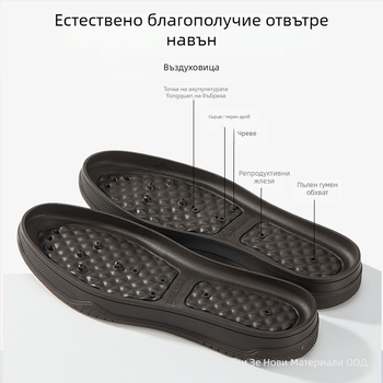 Стелки за обувки от гума за четири сезона със масаж, противохлъзгащи и с дебела подметка