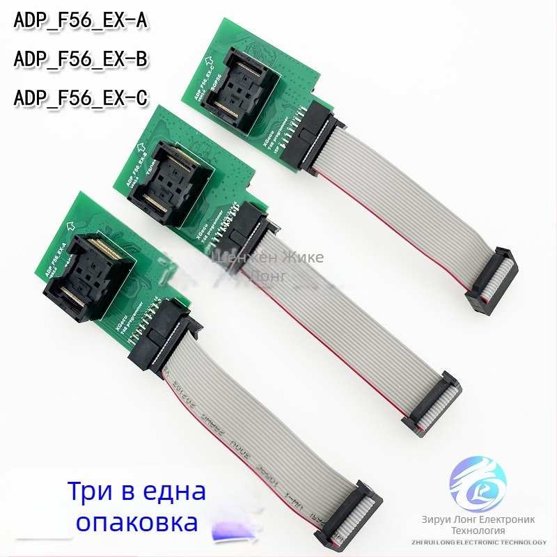 TSOP56 адаптер за ADP_F56_EX-A/B/C конверсия за програматор T48 — burn-in тест и четене/писане