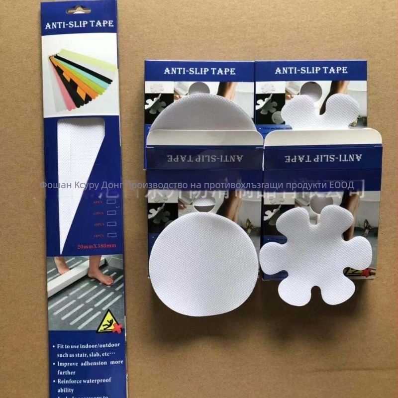 Антихлъзгащ се баня стикер PEVA Rubber, водоустойчив, абразионно устойчив, 0,8 мм, акрилна лепилна система, подходящ за гладки повърхности, приятелски към кожата