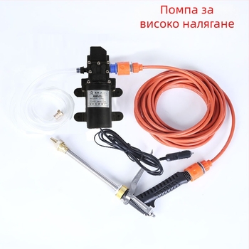 12V преносима високонапорна помпа за миене на автомобили — комплект за домашна употреба