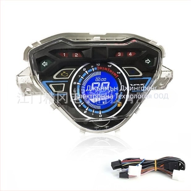 JG W100i LCD цифров измервател за мотоциклет, 12V, съвместим с W100-i