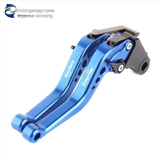 CNC модифицирана мотоциклетна къса лост за спирачка и лост за съединител с форма на рог за Honda Monkey Z125