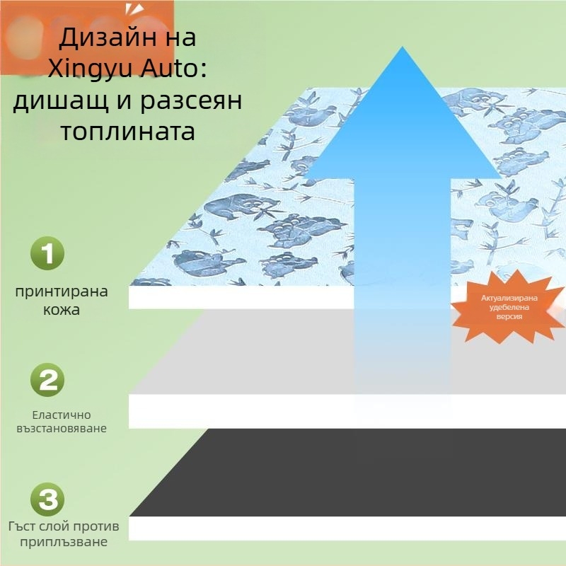 Калъф за седалка за електрическо превозно средство A7A8, всесезонен PU материал, марка Yufeng, без пълнител, без лого