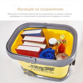 CY-25 автомобилен измивач с преносима четка, 12V захранване от запалка, 60W, поток 6 л, работно налягане 9 кг